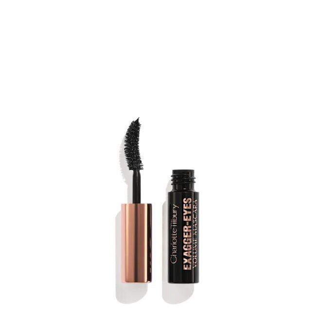 НОВИНКА Туш для подовження вій і об'єму Charlotte Tilbury EXAGGER-EYES VOLUME MASCARA EXAGGER-BLACK Volumising Mascara for Multiplied, Thicker, Fanned-Out Looking Lashes, 28-HOUR EXAGGERATED FAST VOLUME + CURL!